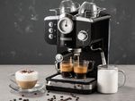 Espressor manual Deluxe Noir, Espresso cremos cu o simplă atingere de buton