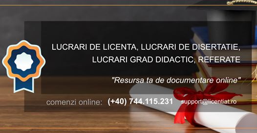 Lucrari de Licenta - licentiat.ro