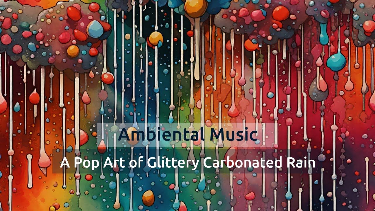 O artă pop a ploii carbogazoase strălucitoare • Muzică calmă • Relaxare AI Abstract