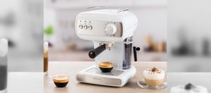 Espressor manual cu sistem de spumare lapte, Joy - Delimano