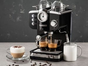 Espressor manual Deluxe Noir, Espresso cremos cu o simplă atingere de buton