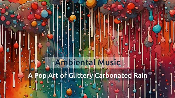 O artă pop a ploii carbogazoase strălucitoare • Muzică calmă • Relaxare AI Abstract
