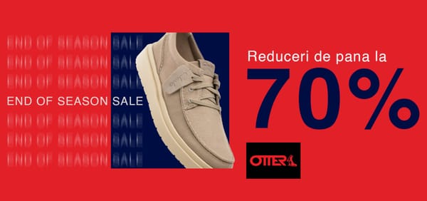 End of Season Sale la Otter.ro: Reduceri atractive până la -70%! 