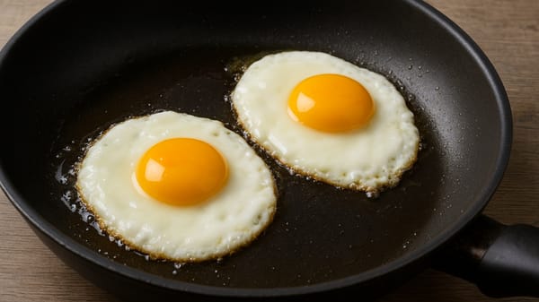 Trucul banal care te ajută ca ouăle să nu se mai lipească de tigaie când le prăjești